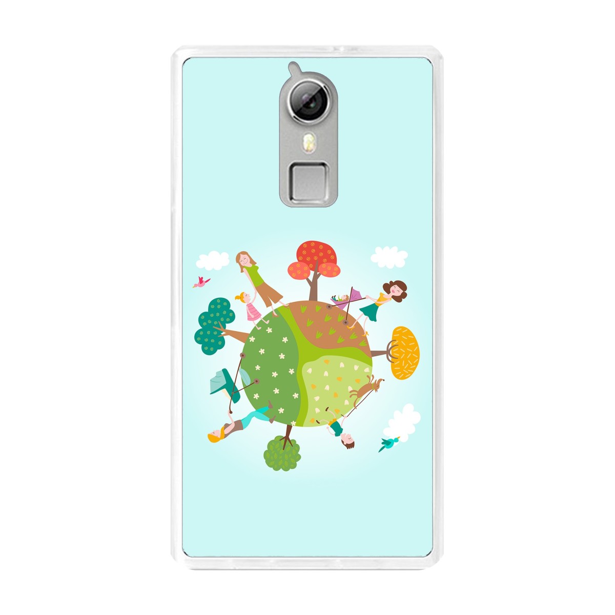 Funda Gel Tpu para Doogee F5 / F5 Pro Diseño Familia Dibujos