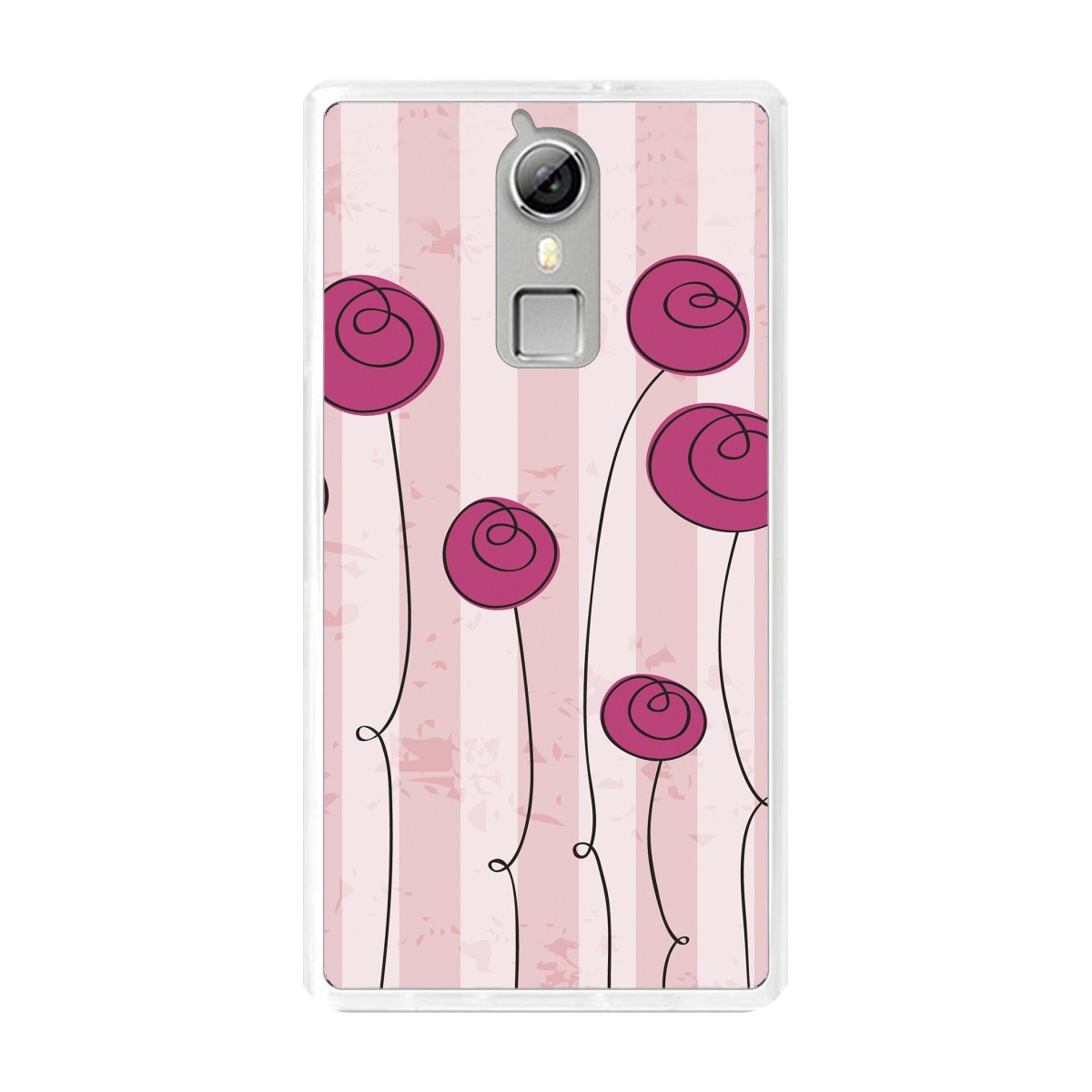 Funda Gel Tpu para Doogee F5 / F5 Pro Diseño Flores Vintage Dibujos