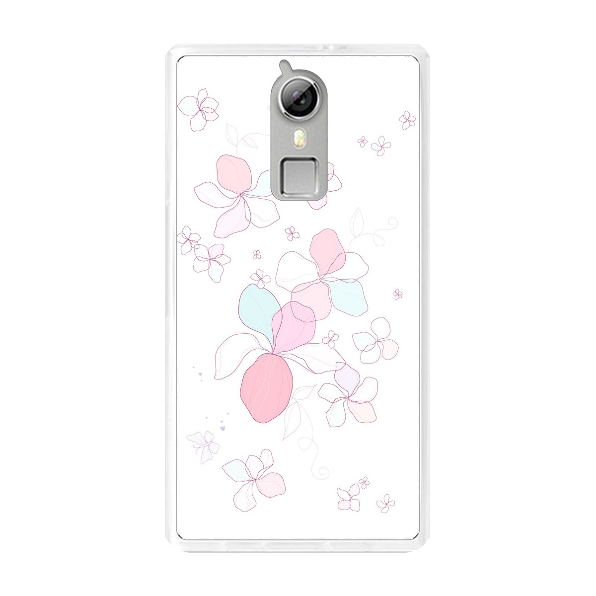 Funda Gel Tpu para Doogee F5 / F5 Pro Diseño Flores-Minimal Dibujos
