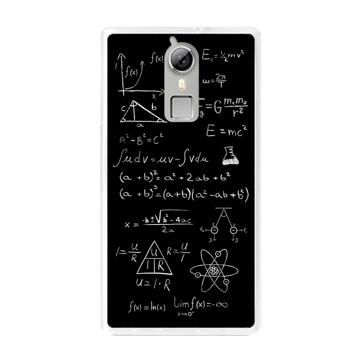 Funda Gel Tpu para Doogee F5 / F5 Pro Diseño Formulas Dibujos
