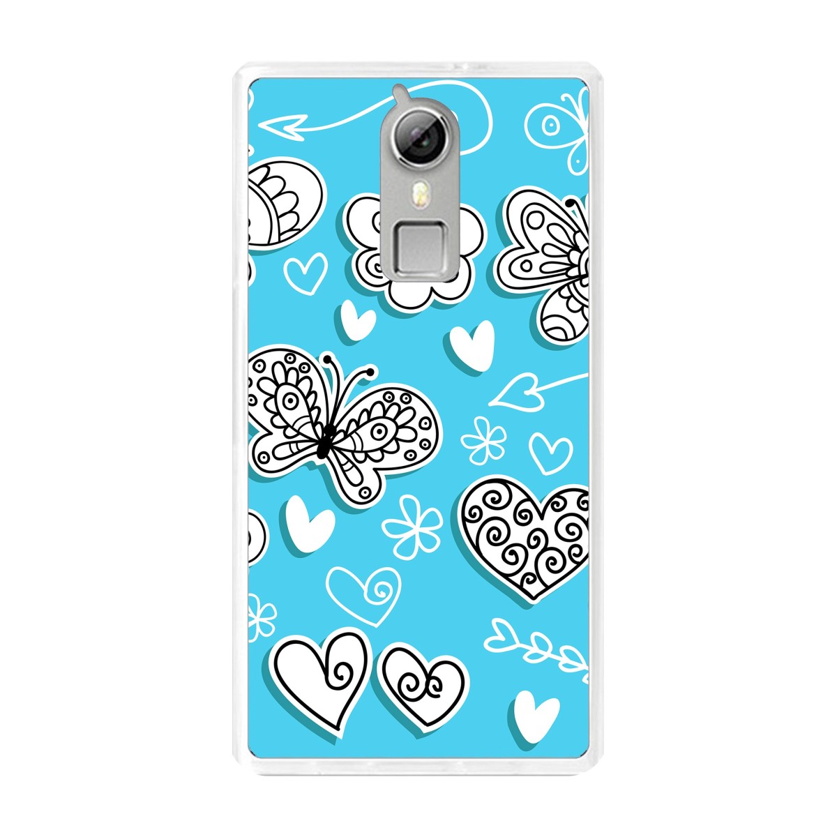 Funda Gel Tpu para Doogee F5 / F5 Pro Diseño Mariposas Dibujos