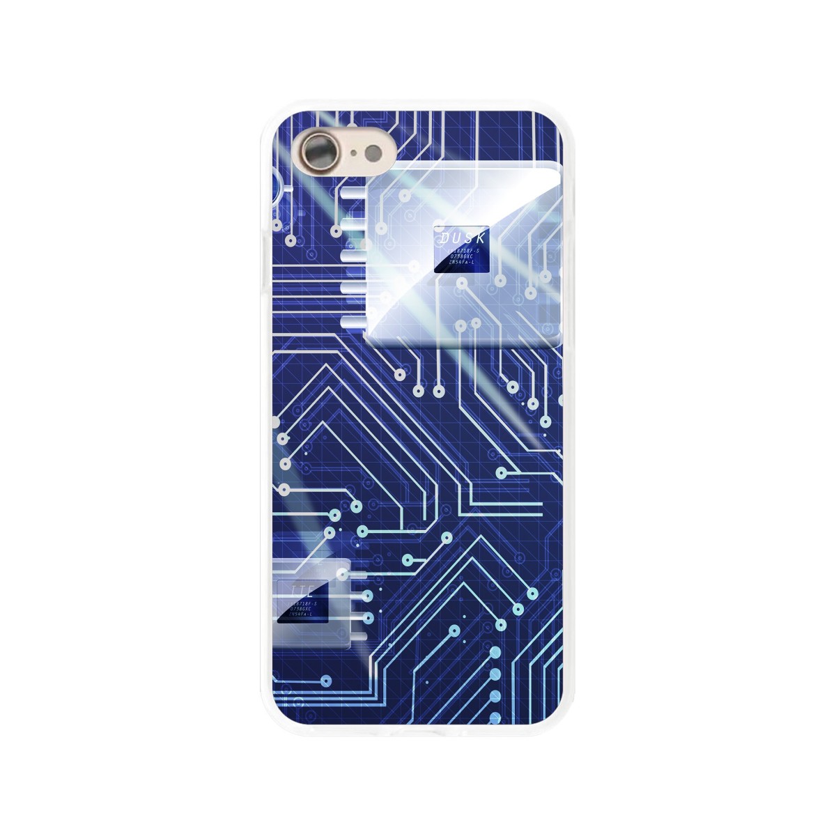 Funda Gel Tpu para Iphone 7 /  8 Diseño Circuito Dibujos