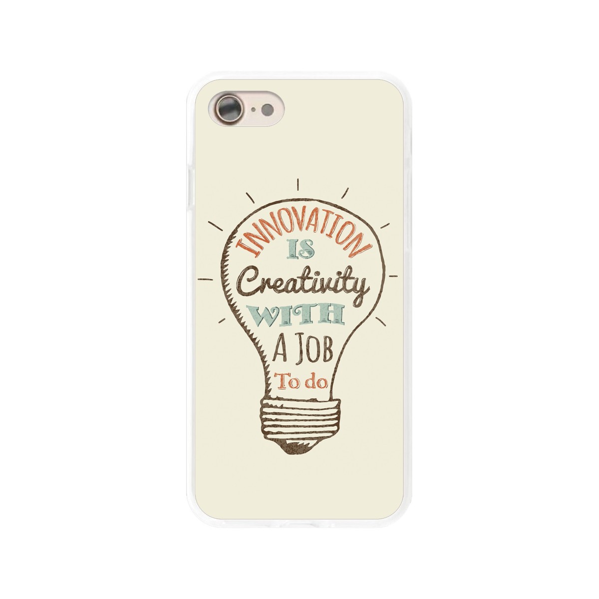 Funda Gel Tpu para Iphone 7 /  8 Diseño Creativity Dibujos