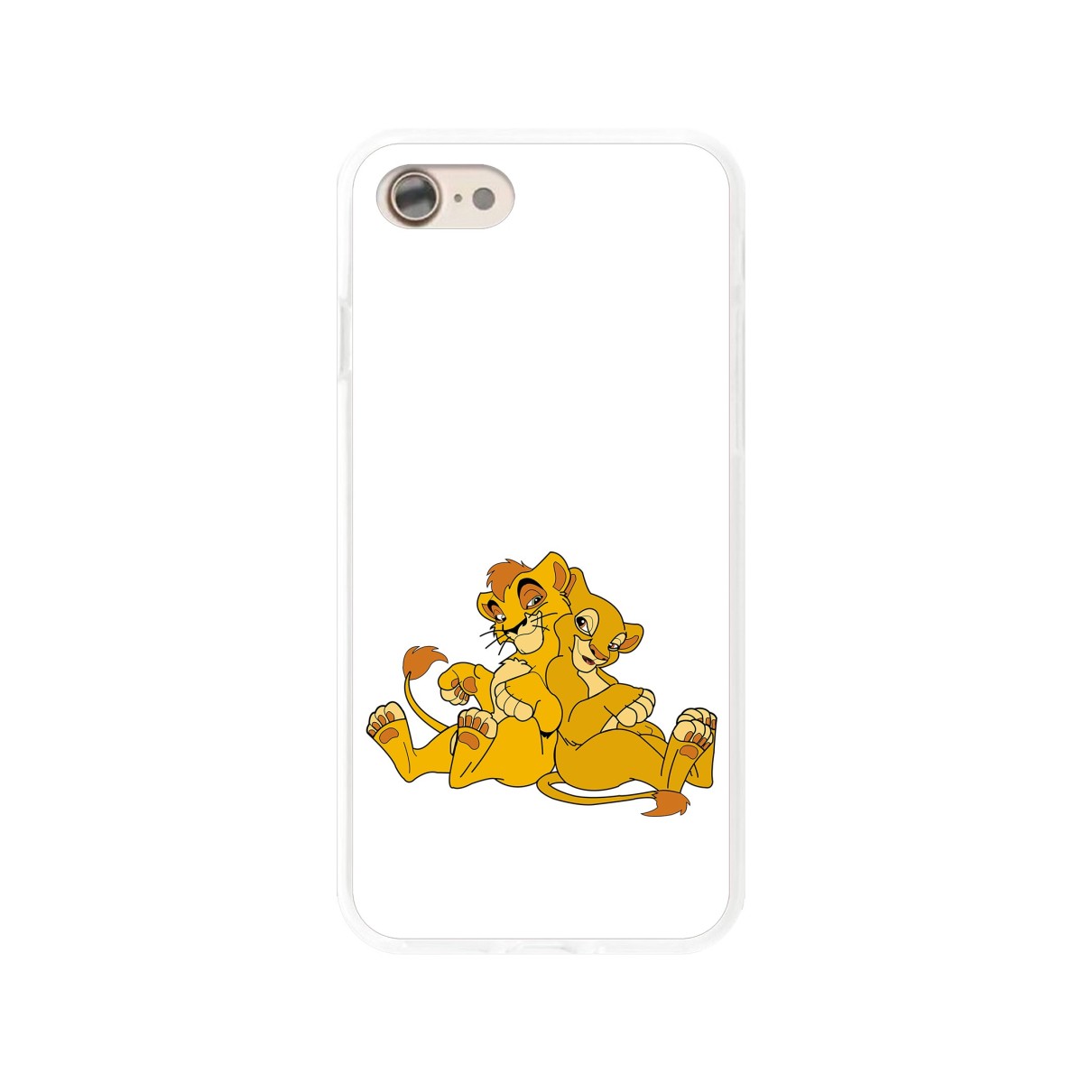 Funda Gel Tpu para Iphone 7 /  8 Diseño Leones Dibujos