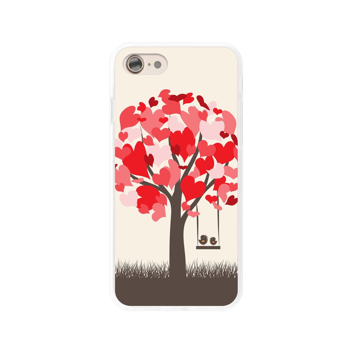 Funda Gel Tpu para Iphone 7 /  8 Diseño Pajaritos Dibujos