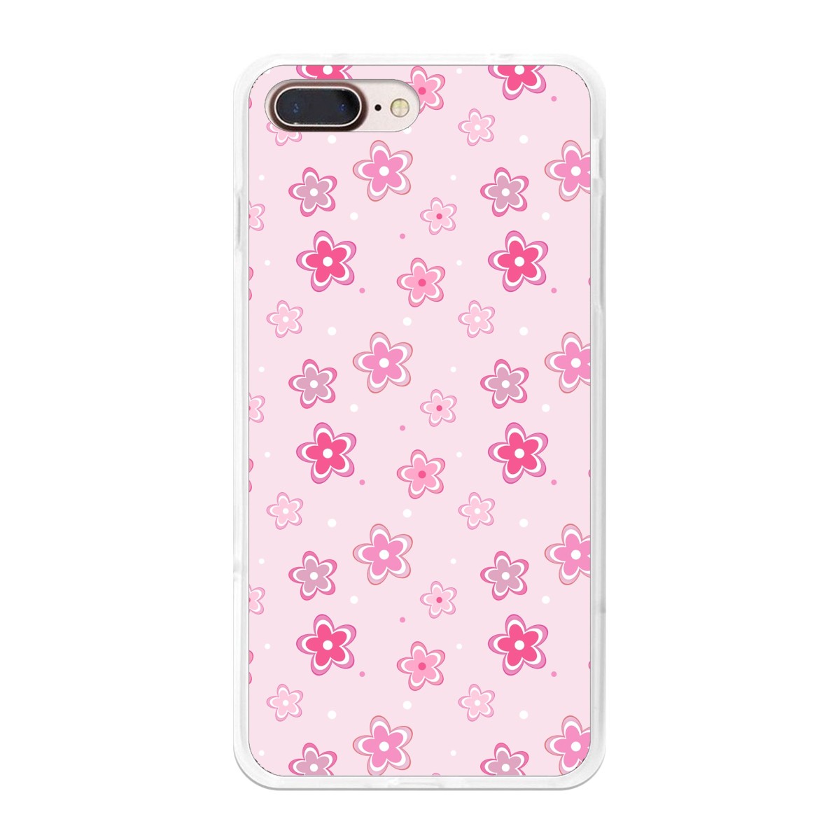 Funda Gel Tpu para Iphone 7 Plus / 8 Plus Diseño Flores Dibujos