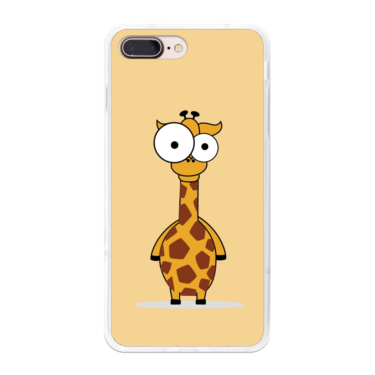 Funda Gel Tpu para Iphone 7 Plus / 8 Plus Diseño Jirafa Dibujos