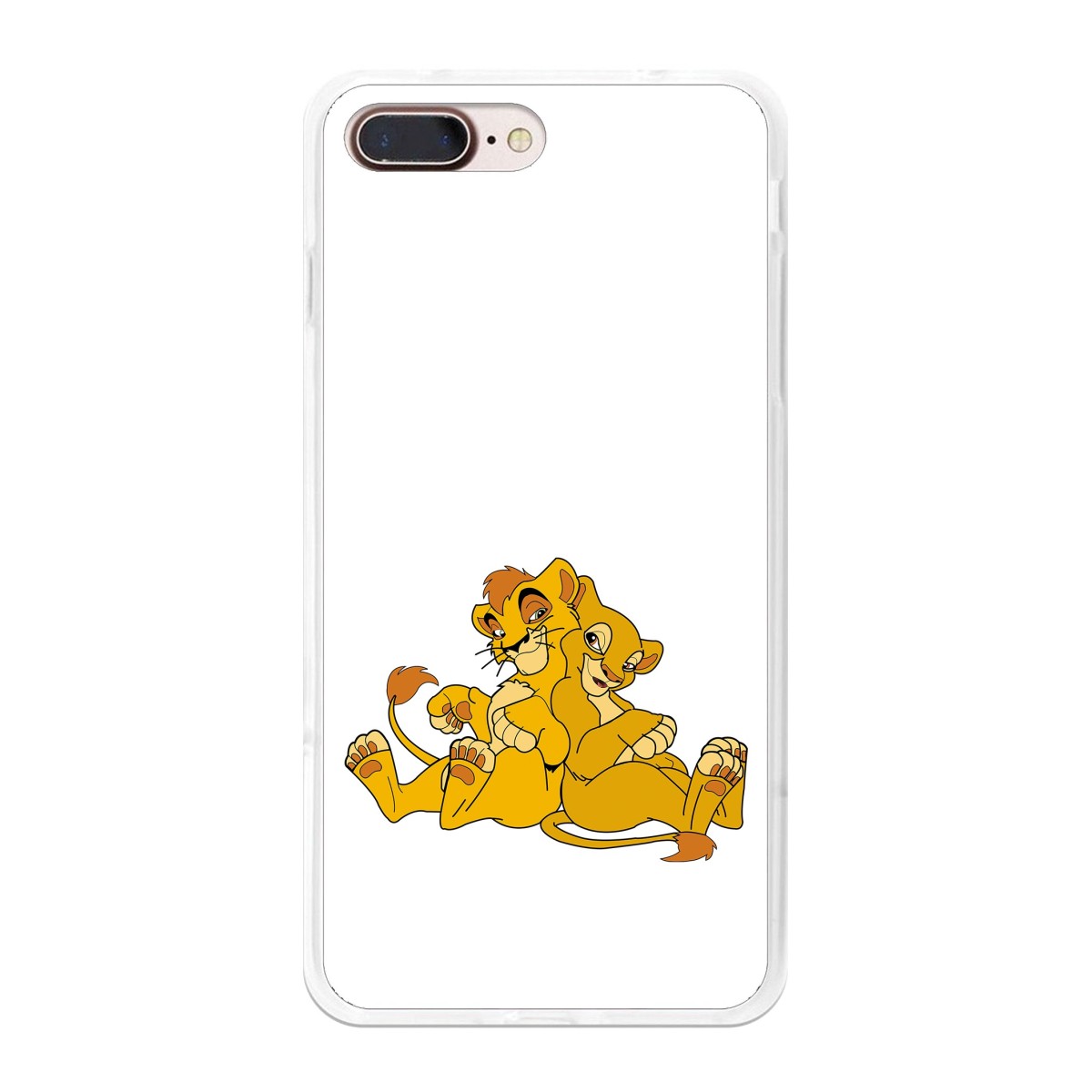 Funda Gel Tpu para Iphone 7 Plus / 8 Plus Diseño Leones Dibujos