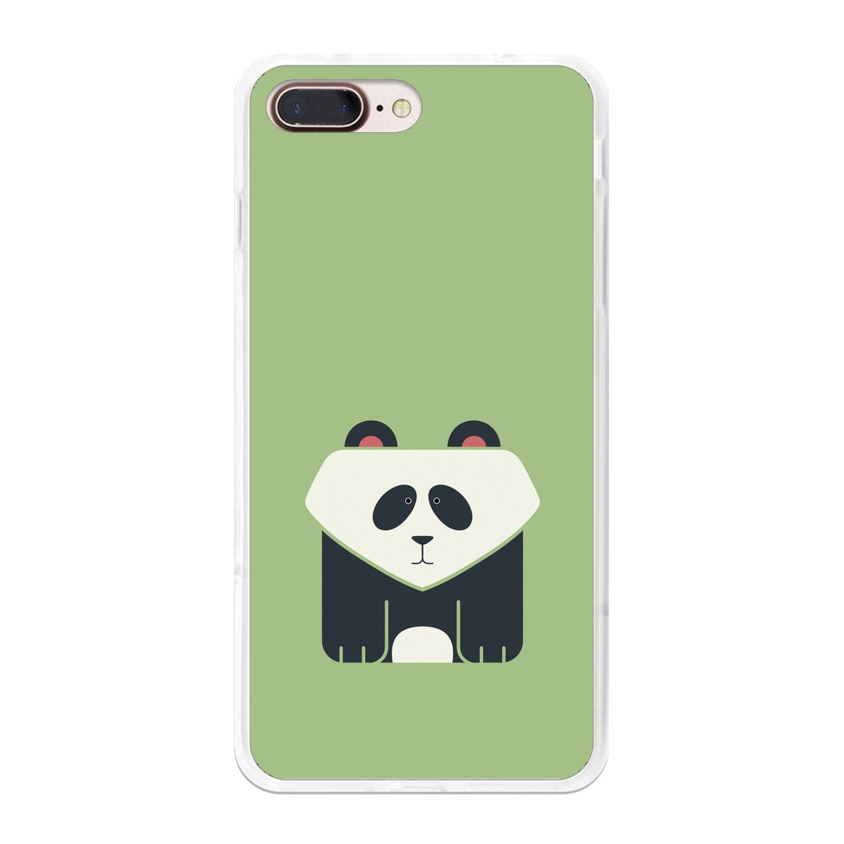 Funda Gel Tpu para Iphone 7 Plus / 8 Plus Diseño Panda Dibujos