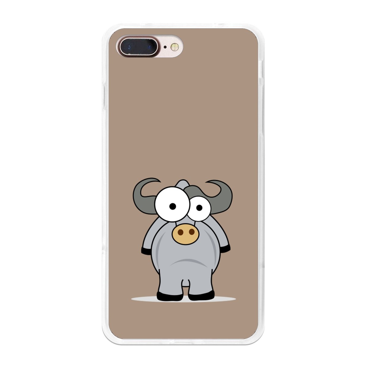 Funda Gel Tpu para Iphone 7 Plus / 8 Plus Diseño Toro Dibujos