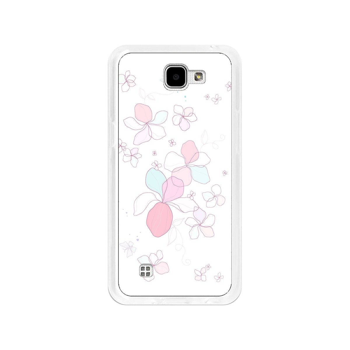 Funda Gel Tpu para Lg K4 Diseño Flores-Minimal Dibujos