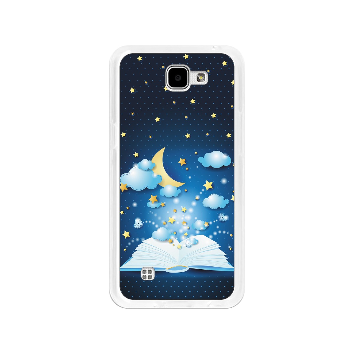 Funda Gel Tpu para Lg K4 Diseño Libro-Cuentos Dibujos