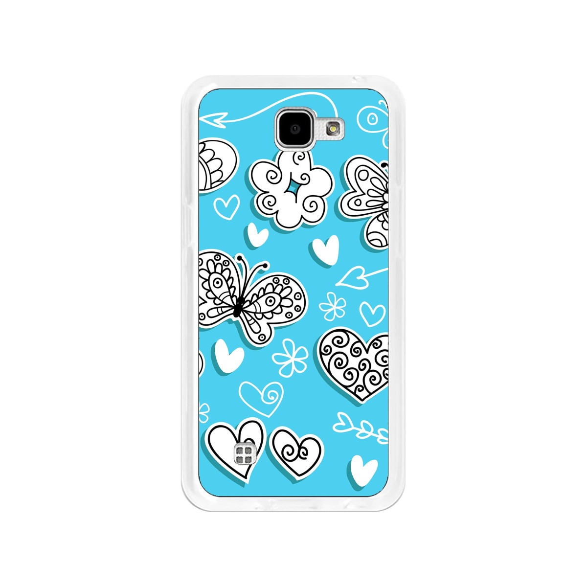 Funda Gel Tpu para Lg K4 Diseño Mariposas Dibujos