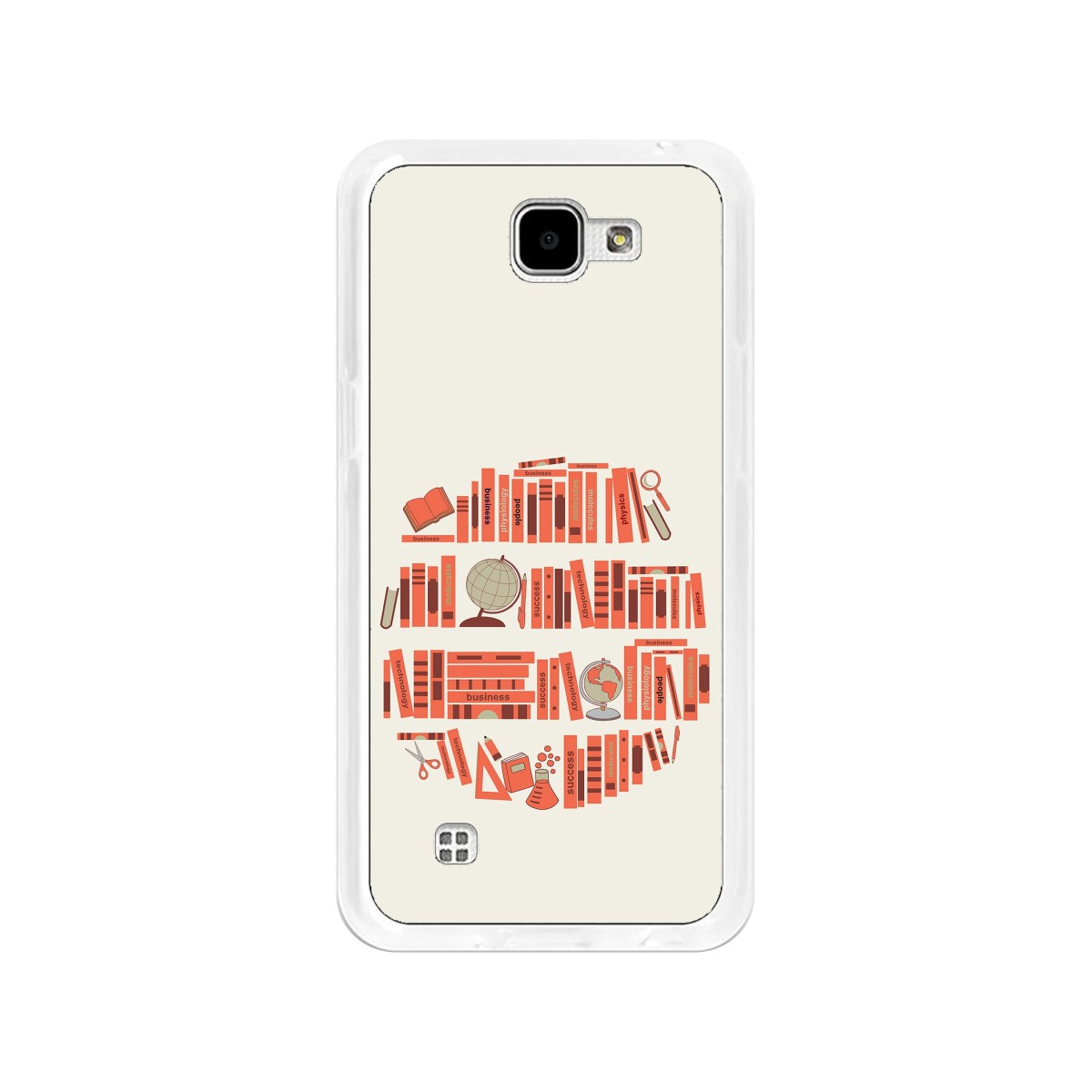 Funda Gel Tpu para Lg K4 Diseño Mundo-Libro Dibujos