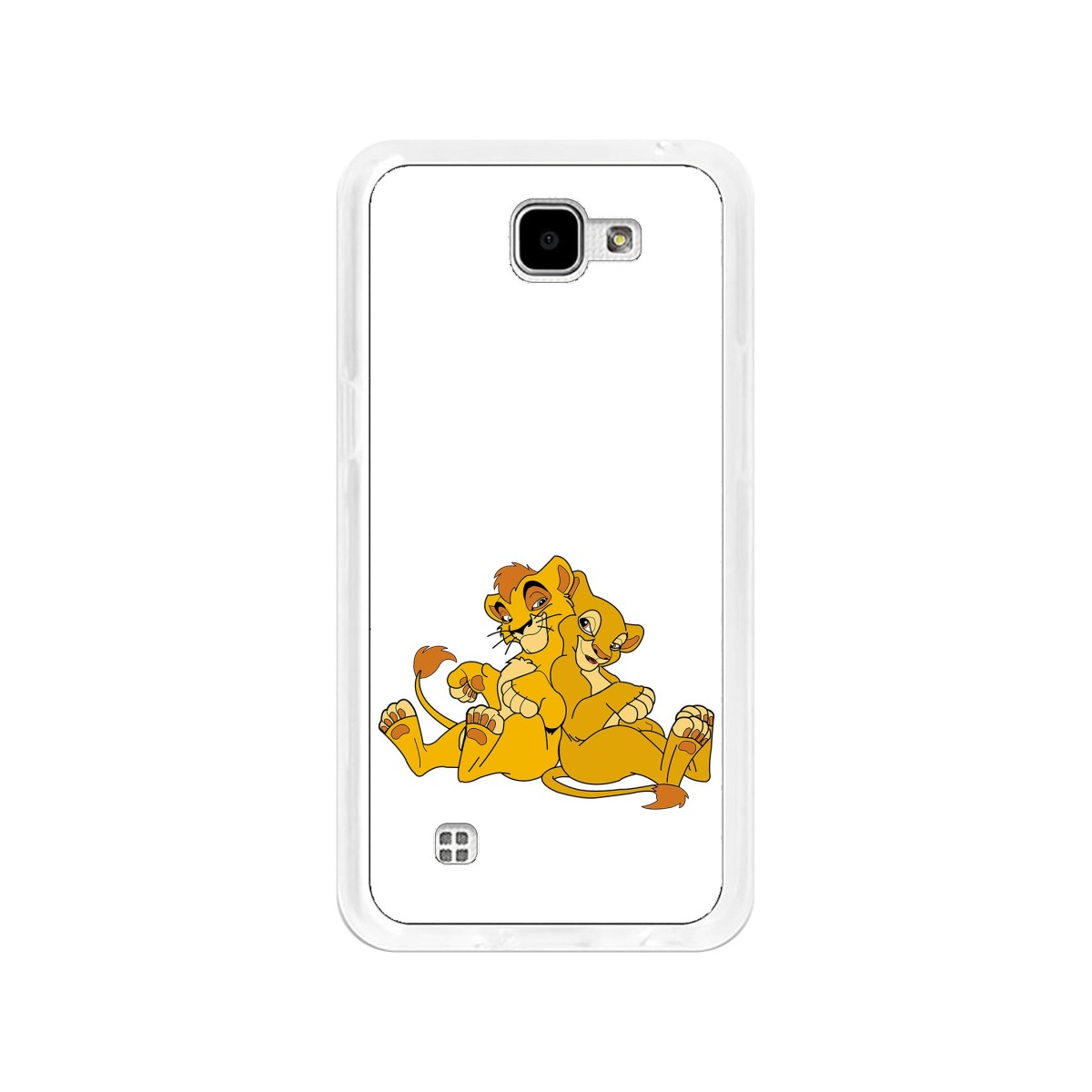 Funda Gel Tpu para Lg K4 Diseño Leones Dibujos