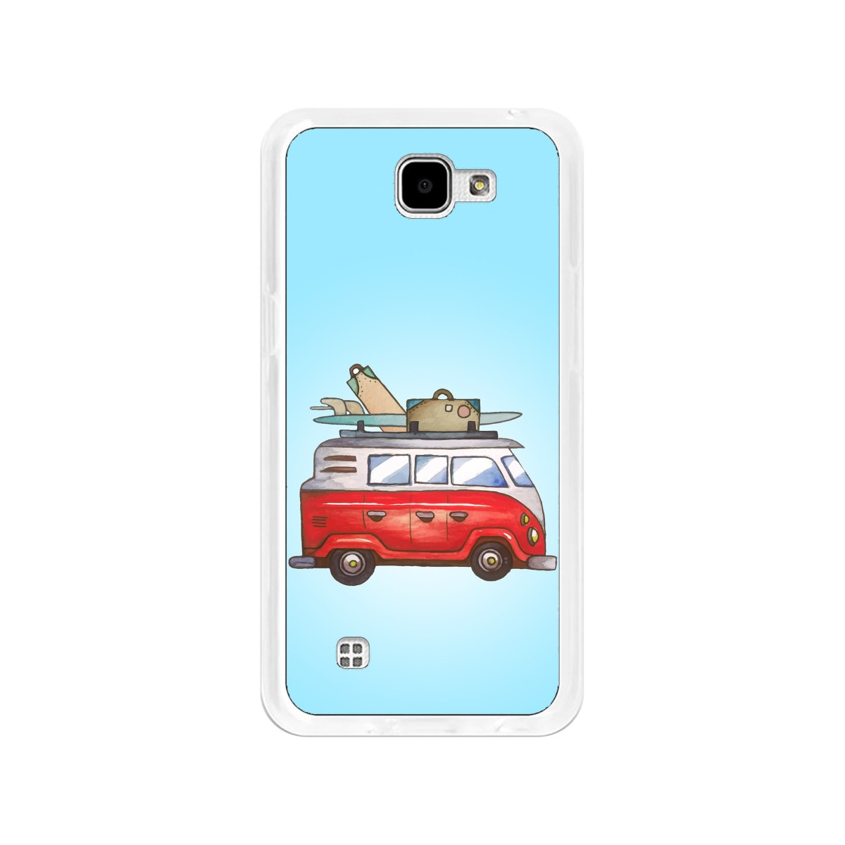 Funda Gel Tpu para Lg K4 Diseño Furgoneta Dibujos