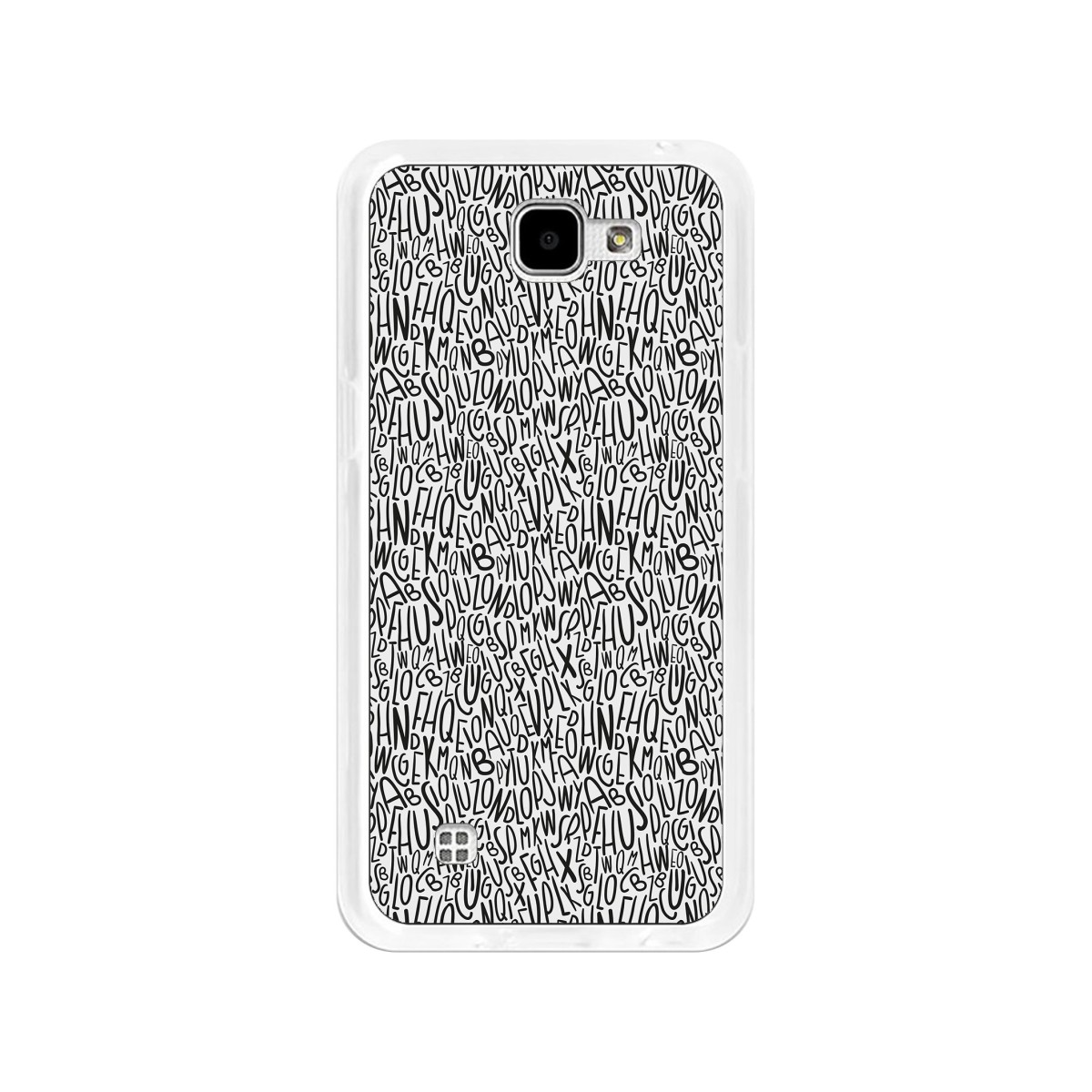 Funda Gel Tpu para Lg K4 Diseño Letras Dibujos