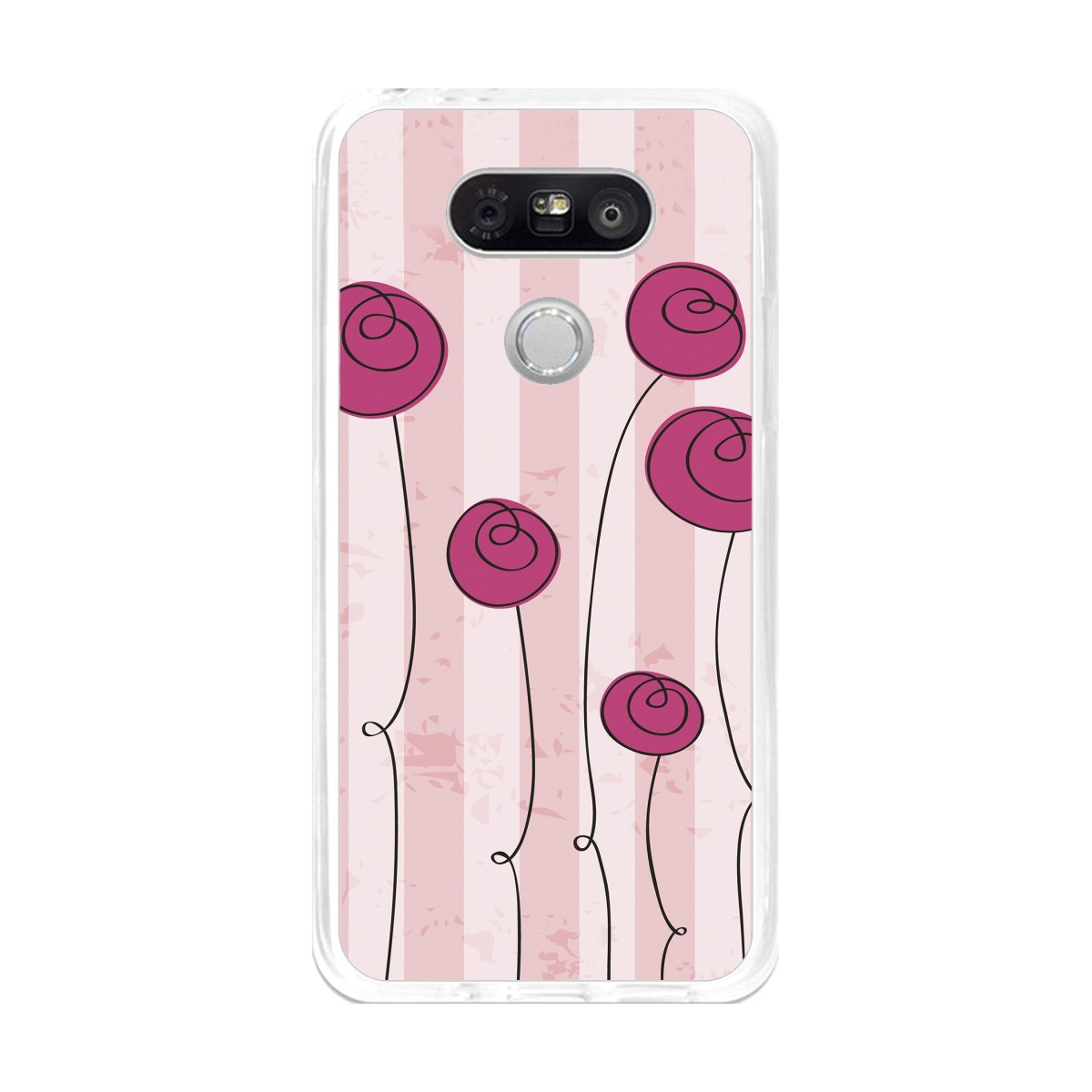 Funda Gel Tpu para Lg G5 Diseño Flores Vintage Dibujos