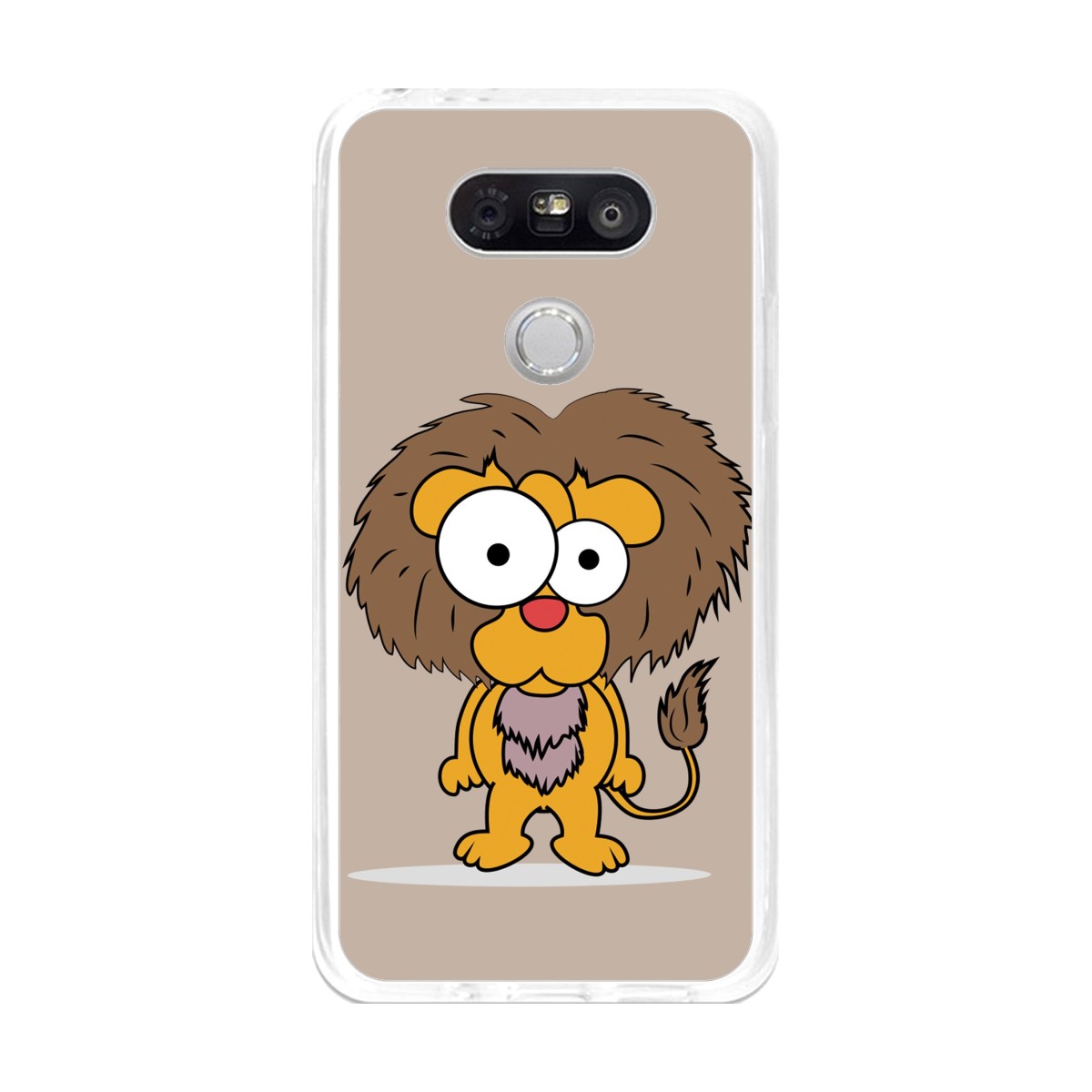 Funda Gel Tpu para Lg G5 Diseño Leon Dibujos