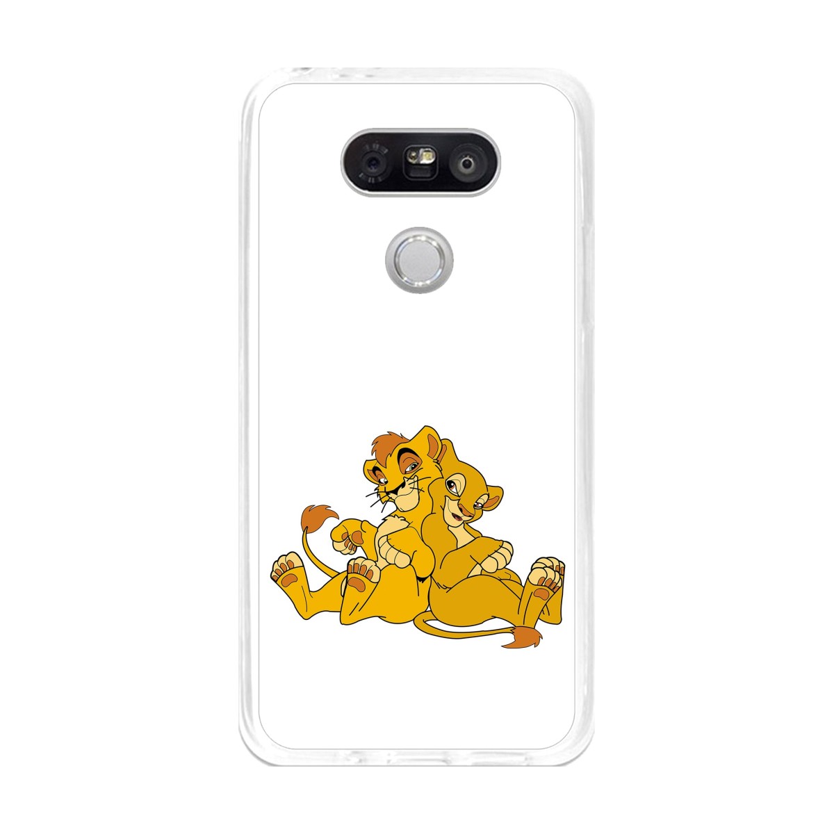Funda Gel Tpu para Lg G5 Diseño Leones Dibujos