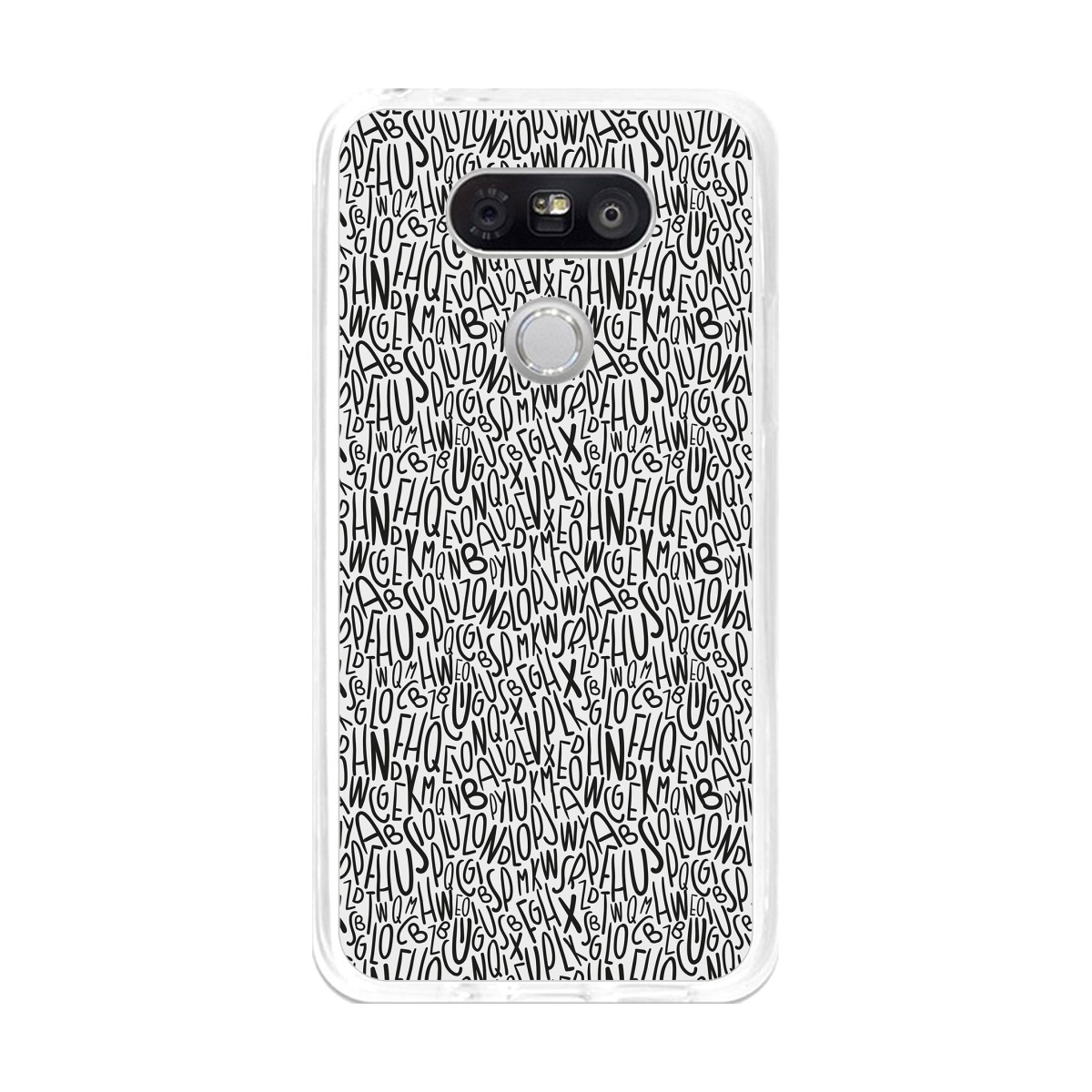 Funda Gel Tpu para Lg G5 Diseño Letras Dibujos
