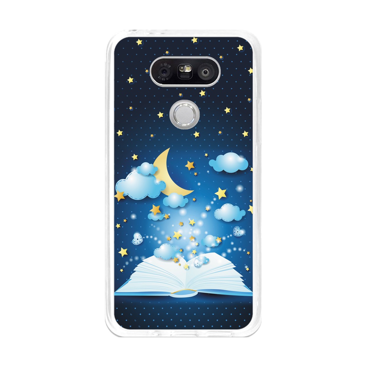 Funda Gel Tpu para Lg G5 Diseño Libro-Cuentos Dibujos