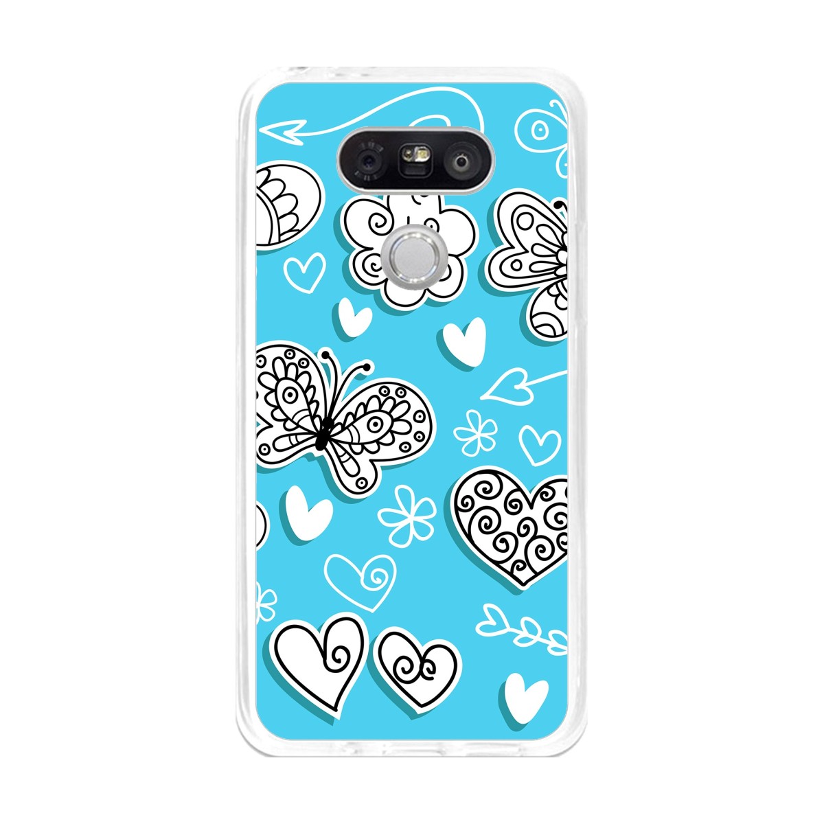 Funda Gel Tpu para Lg G5 Diseño Mariposas Dibujos