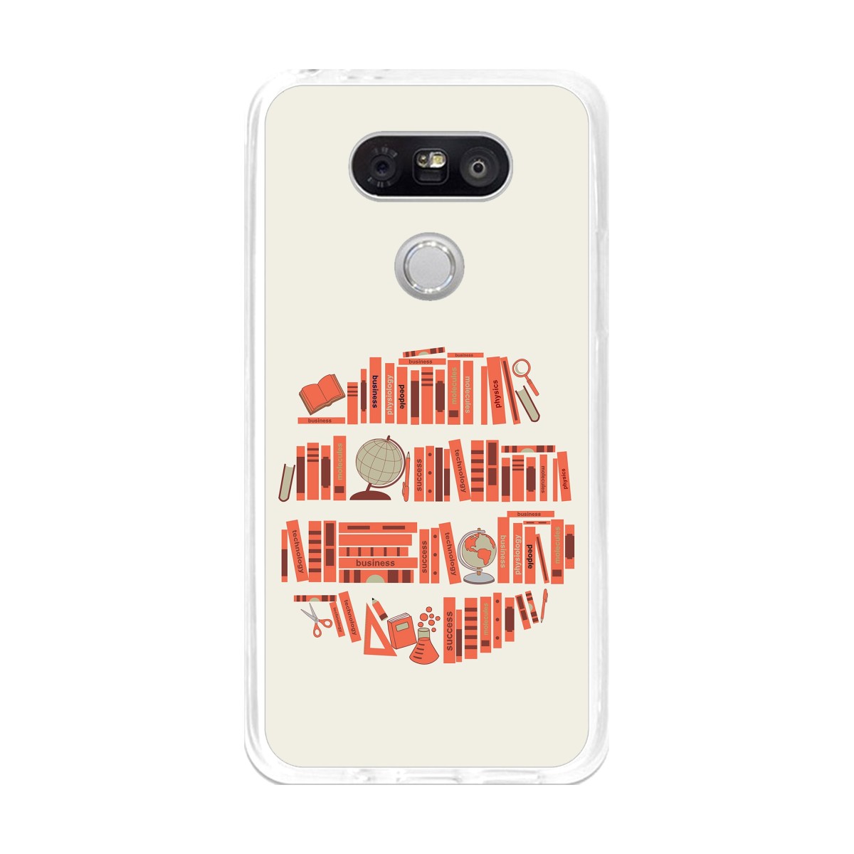 Funda Gel Tpu para Lg G5 Diseño Mundo-Libro Dibujos