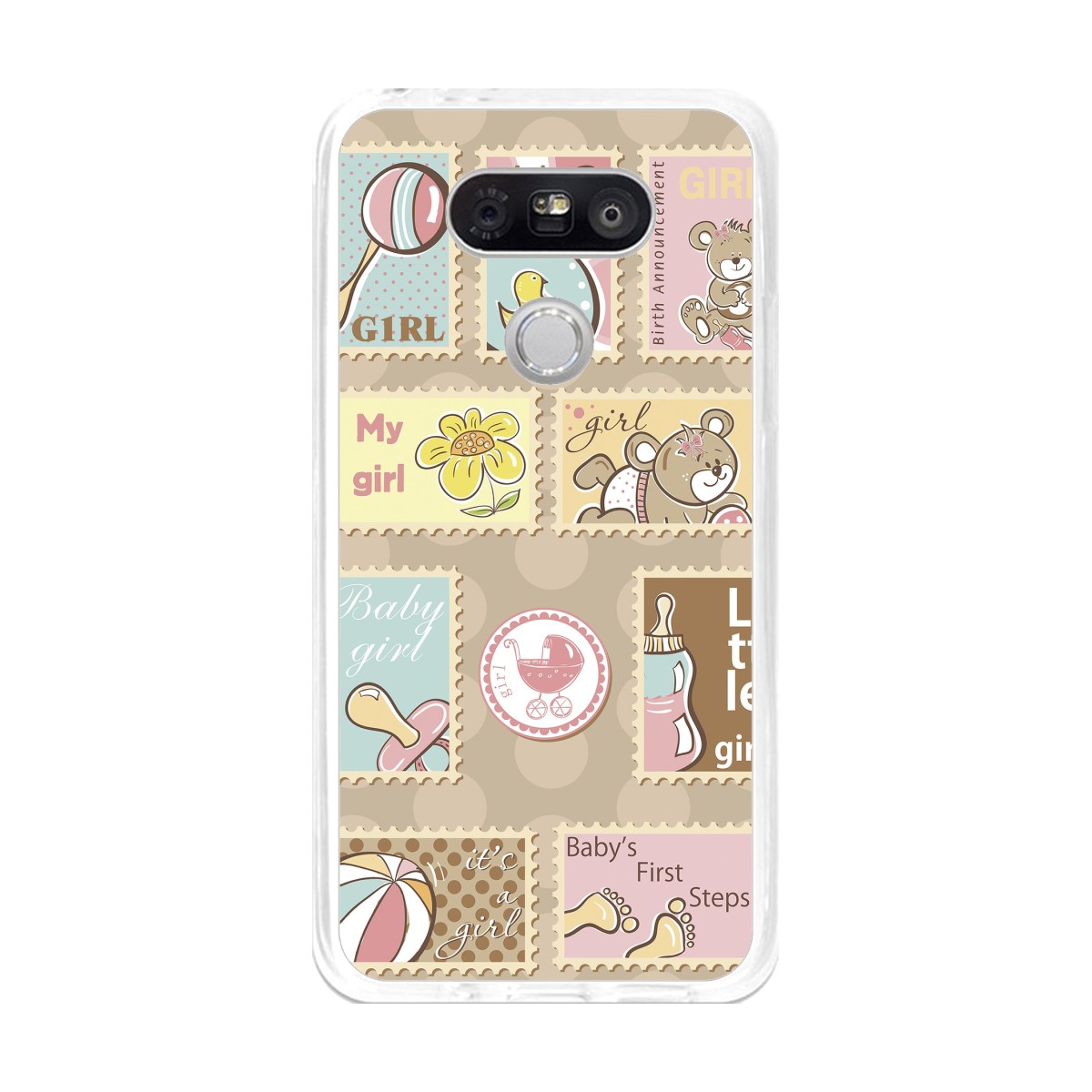 Funda Gel Tpu para Lg G5 Diseño Sellos Dibujos