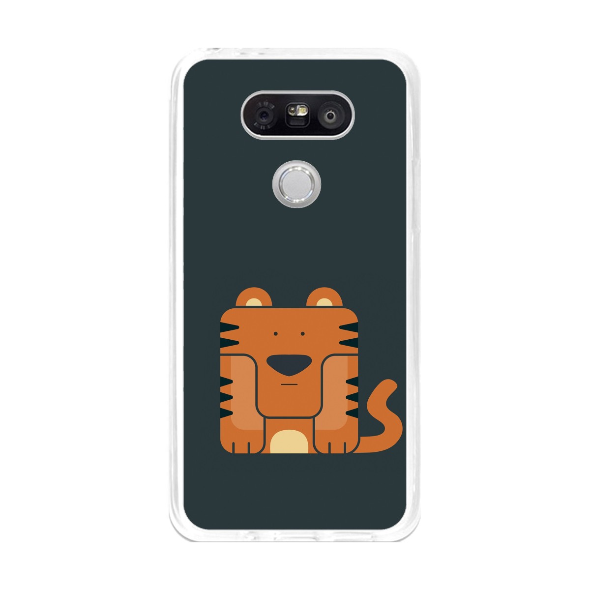 Funda Gel Tpu para Lg G5 Diseño Tigre Dibujos