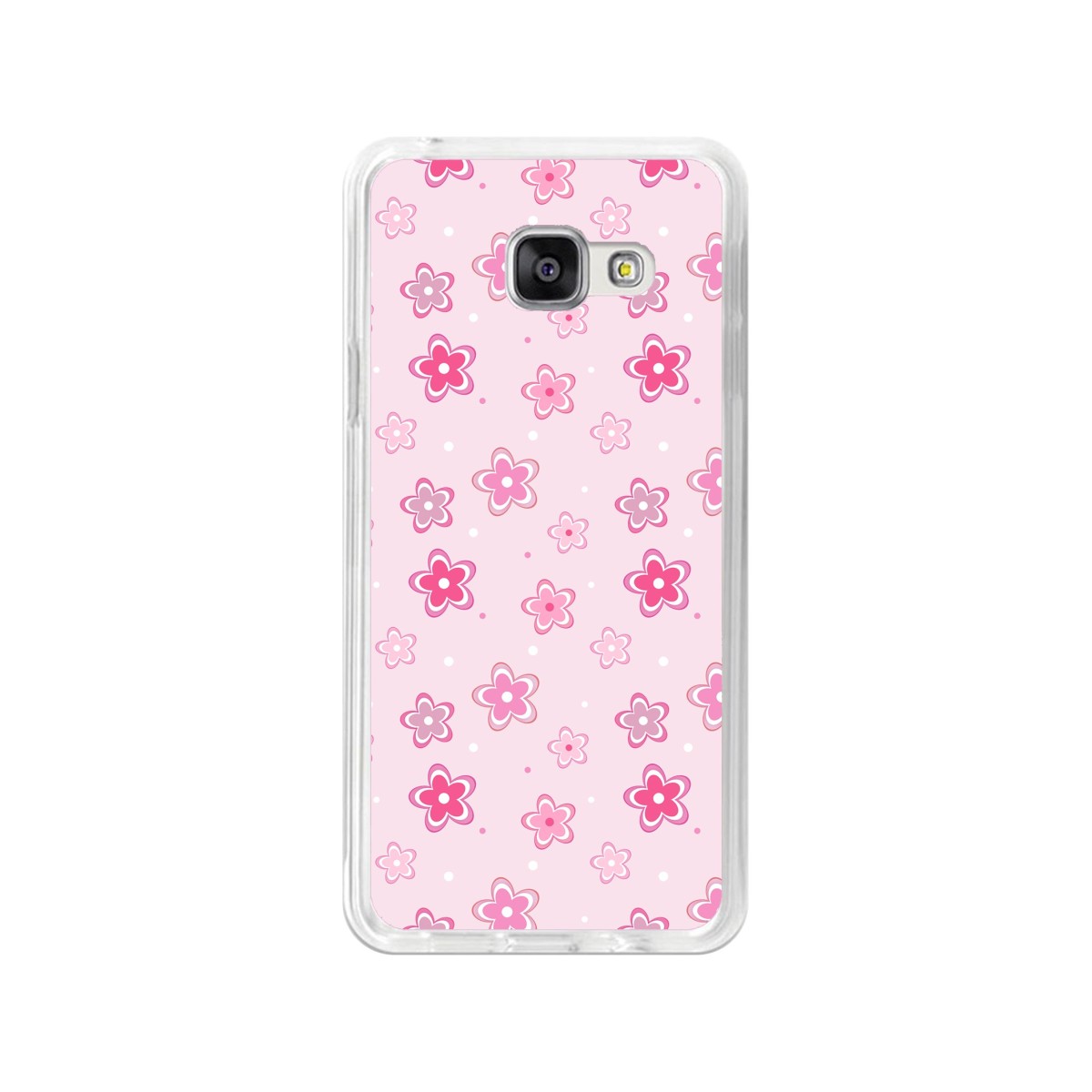 Funda Gel Tpu para Samsung Galaxy A3 (2016) Diseño Flores Dibujos