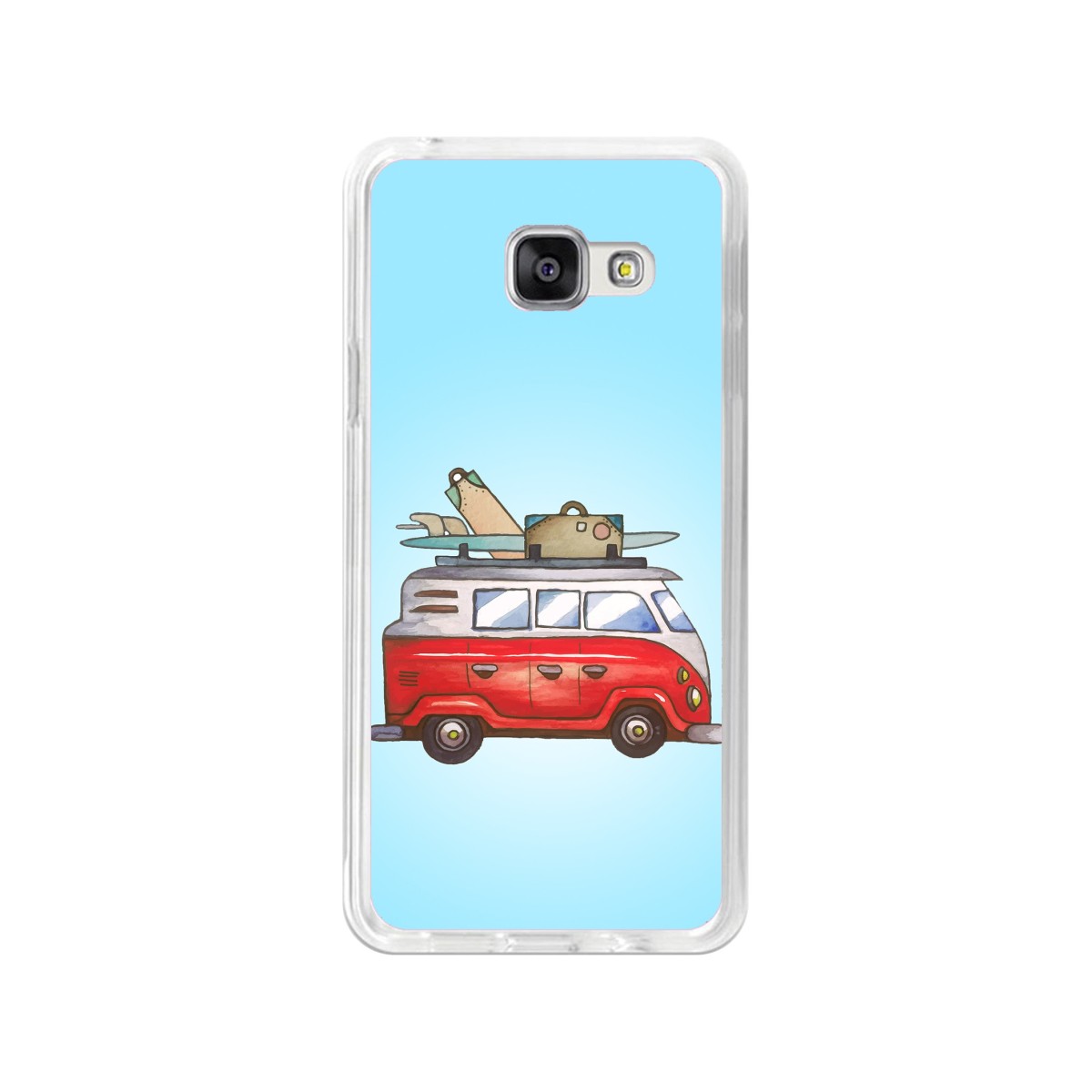 Funda Gel Tpu para Samsung Galaxy A3 (2016) Diseño Furgoneta Dibujos