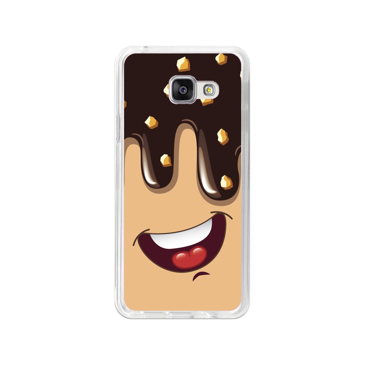 Funda Gel Tpu para Samsung Galaxy A3 (2016) Diseño Helado Chocolate Dibujos
