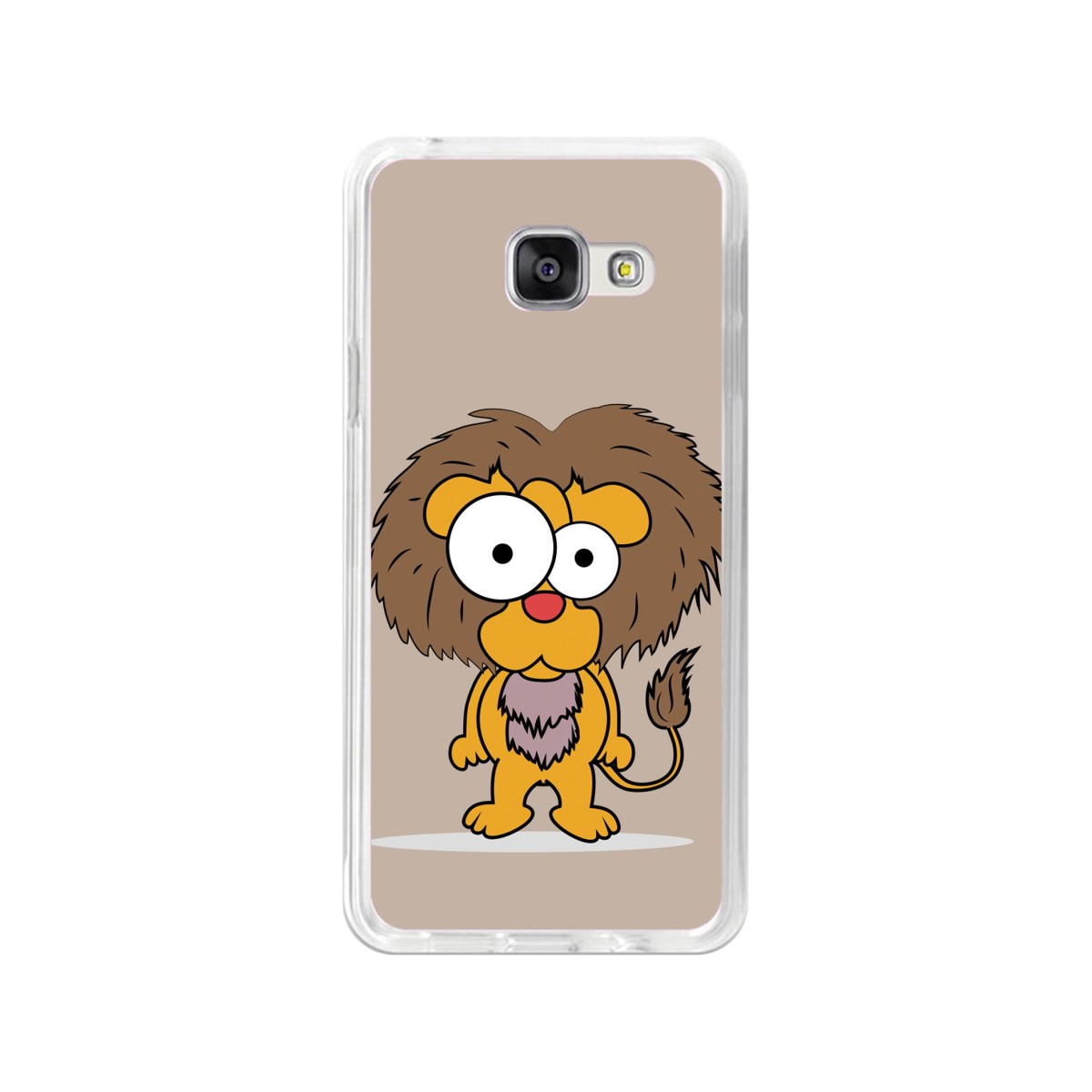 Funda Gel Tpu para Samsung Galaxy A3 (2016) Diseño Leon Dibujos