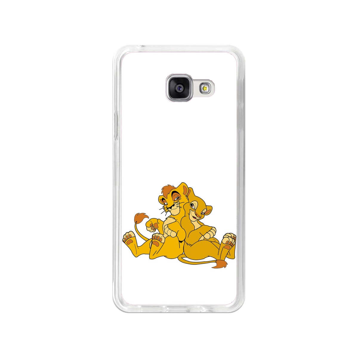 Funda Gel Tpu para Samsung Galaxy A3 (2016) Diseño Leones Dibujos