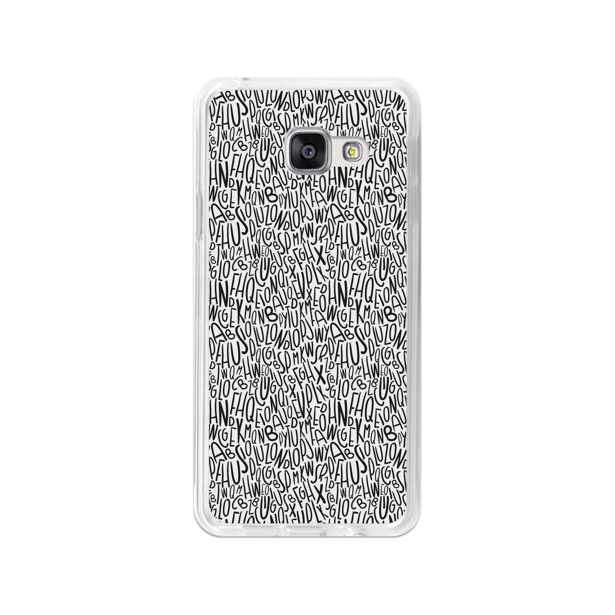 Funda Gel Tpu para Samsung Galaxy A3 (2016) Diseño Letras Dibujos
