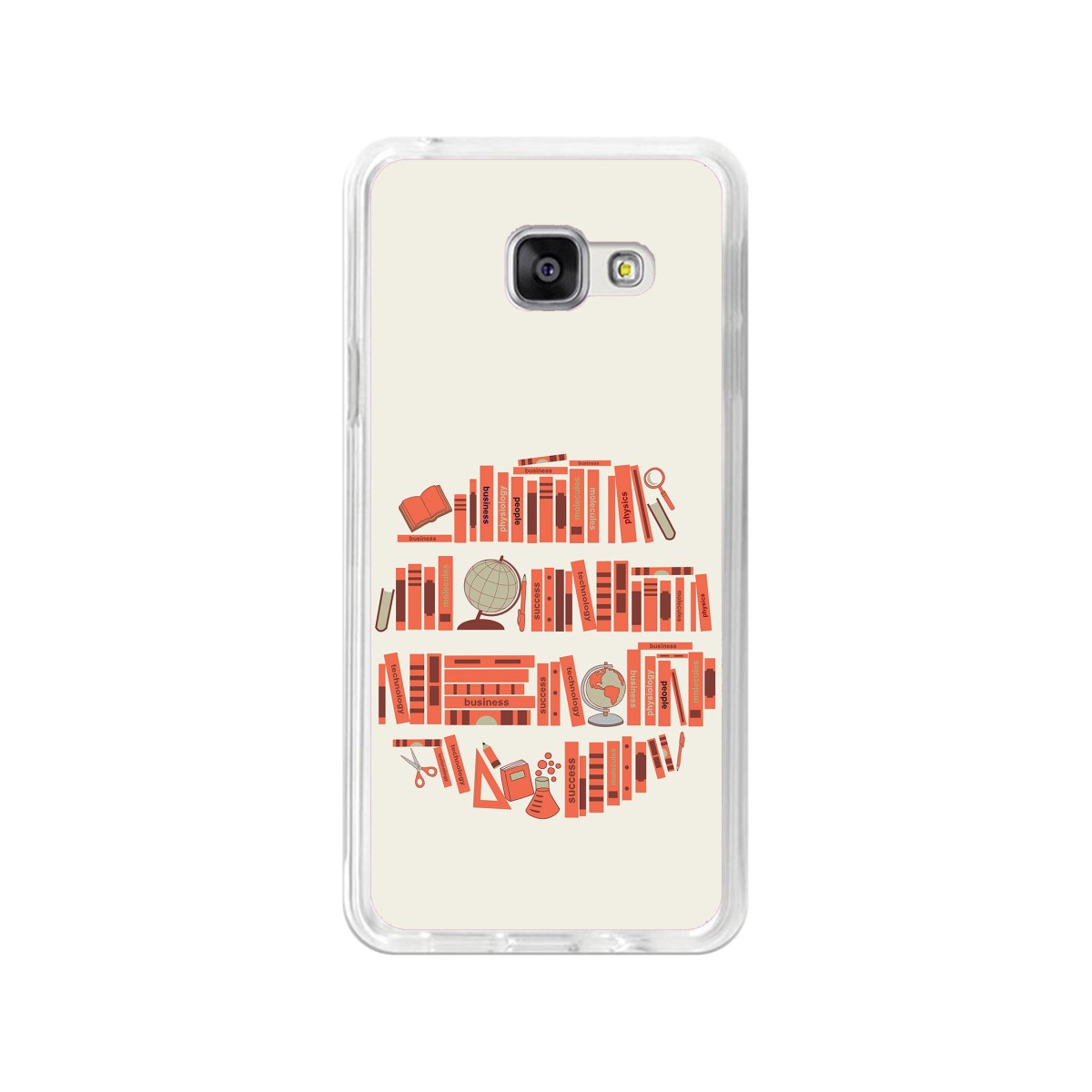 Funda Gel Tpu para Samsung Galaxy A3 (2016) Diseño Mundo-Libro Dibujos