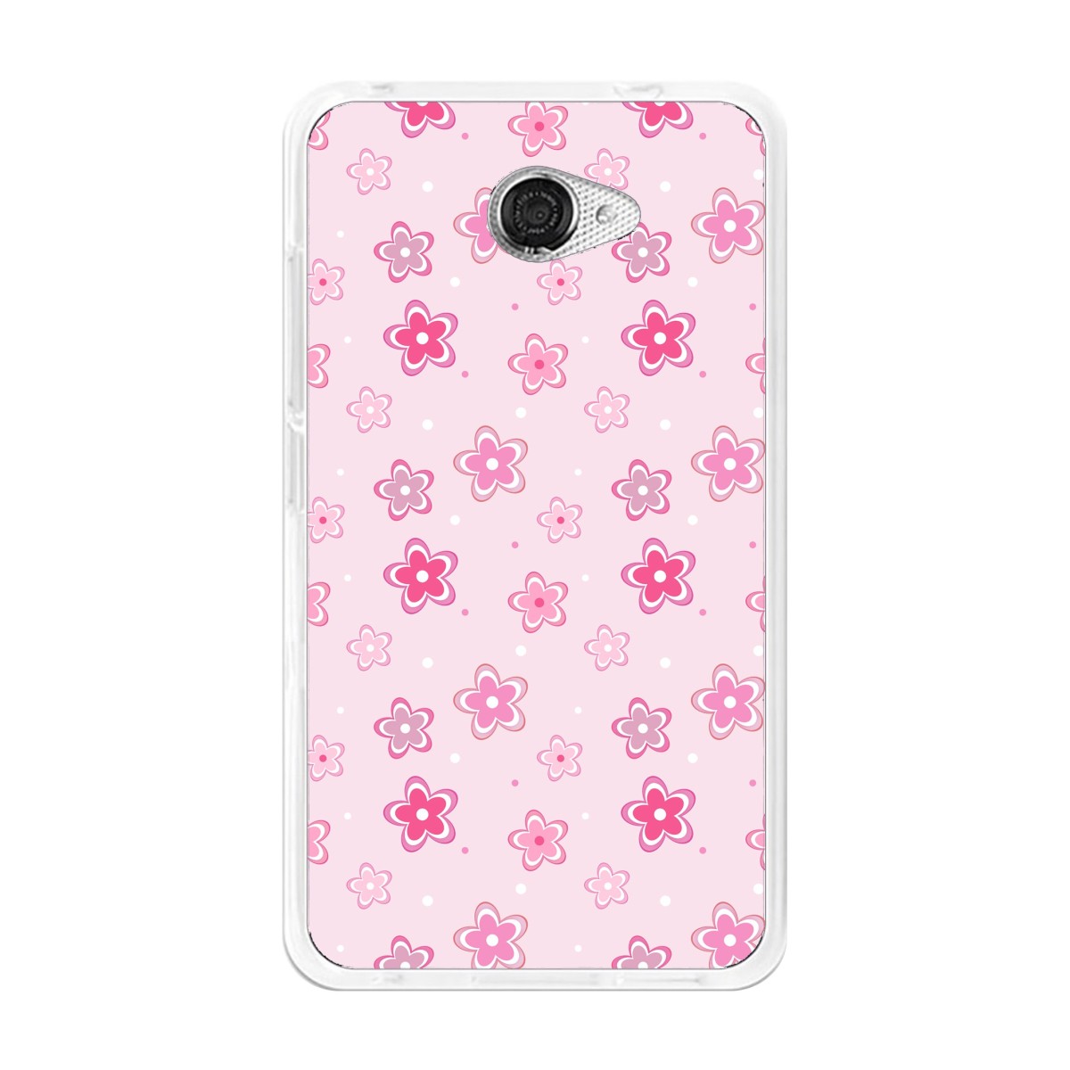Funda Gel Tpu para Vodafone Smart Ultra 7 Diseño Flores Dibujos