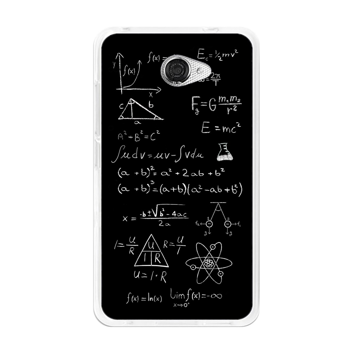Funda Gel Tpu para Vodafone Smart Ultra 7 Diseño Formulas Dibujos