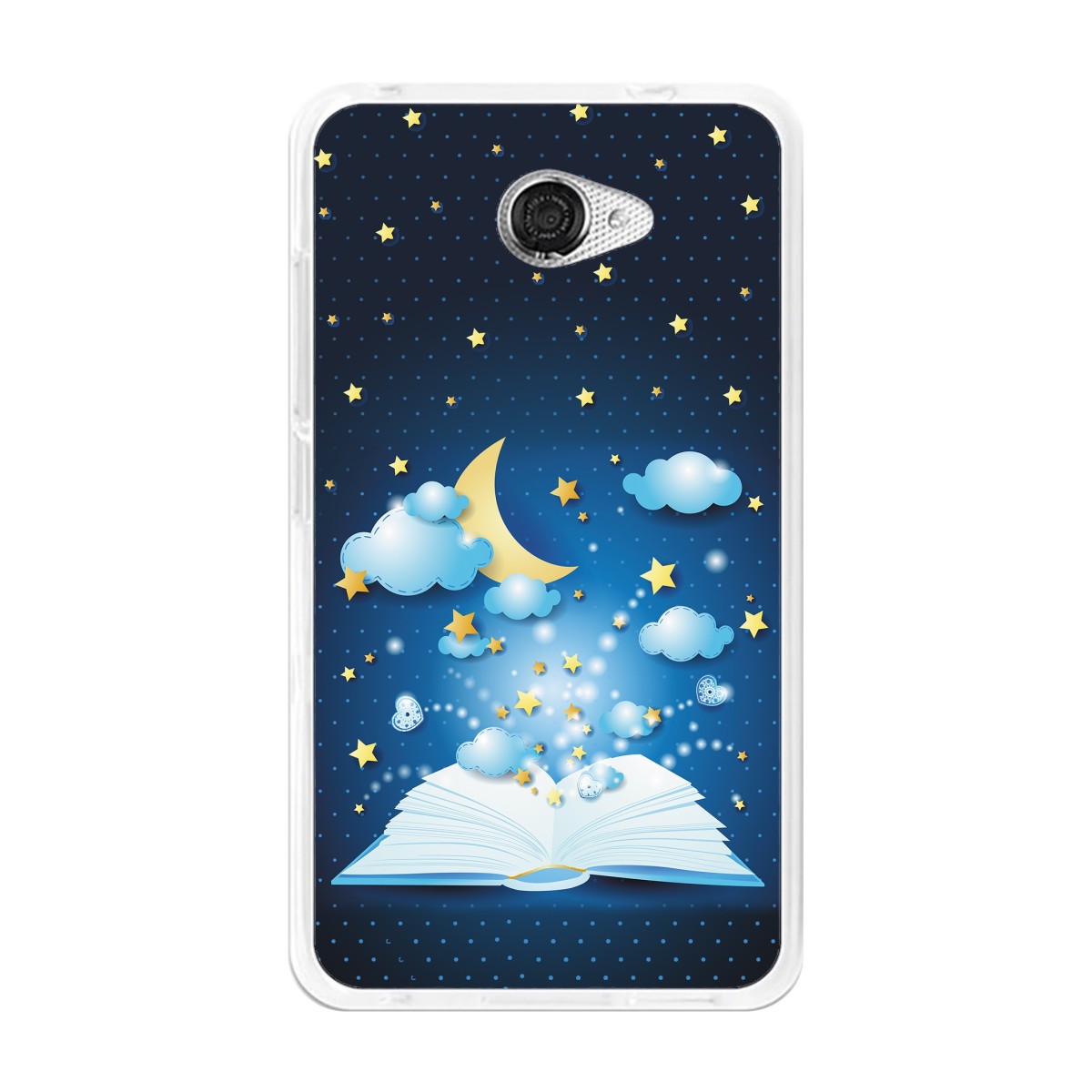 Funda Gel Tpu para Vodafone Smart Ultra 7 Diseño Libro-Cuentos Dibujos