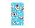 Funda Gel Tpu para Vodafone Smart Ultra 7 Diseño Mariposas Dibujos