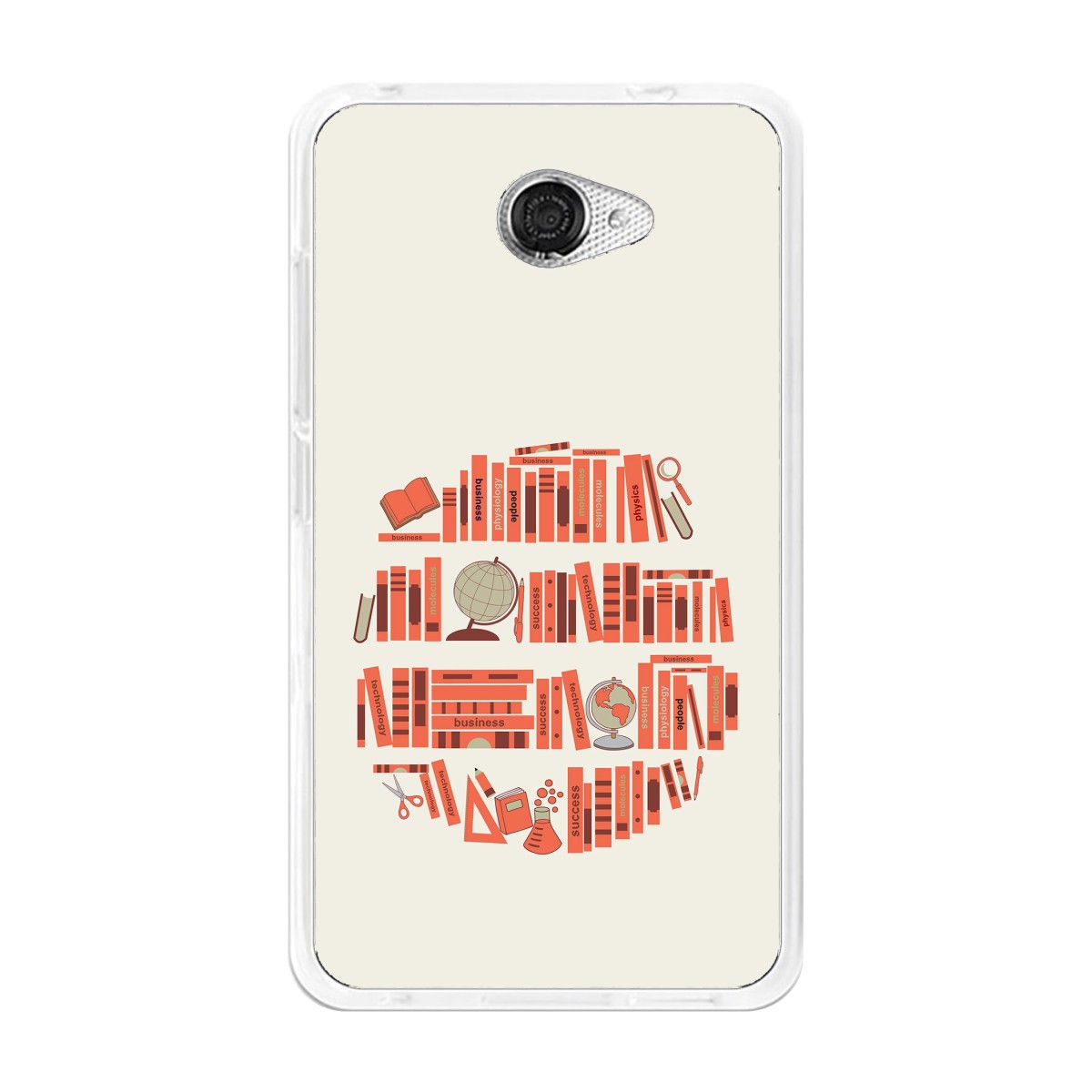 Funda Gel Tpu para Vodafone Smart Ultra 7 Diseño Mundo-Libro Dibujos