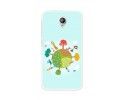 Funda Gel Tpu para Vodafone Smart Prime 7 Diseño Familia Dibujos