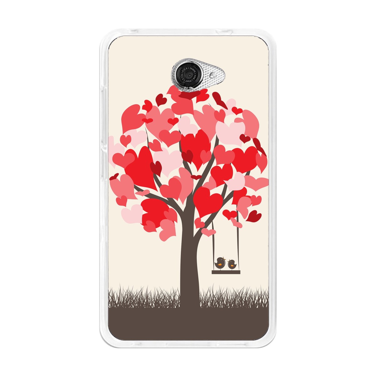 Funda Gel Tpu para Vodafone Smart Ultra 7 Diseño Pajaritos Dibujos