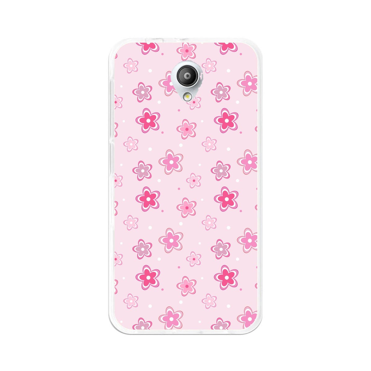 Funda Gel Tpu para Vodafone Smart Prime 7 Diseño Flores Dibujos