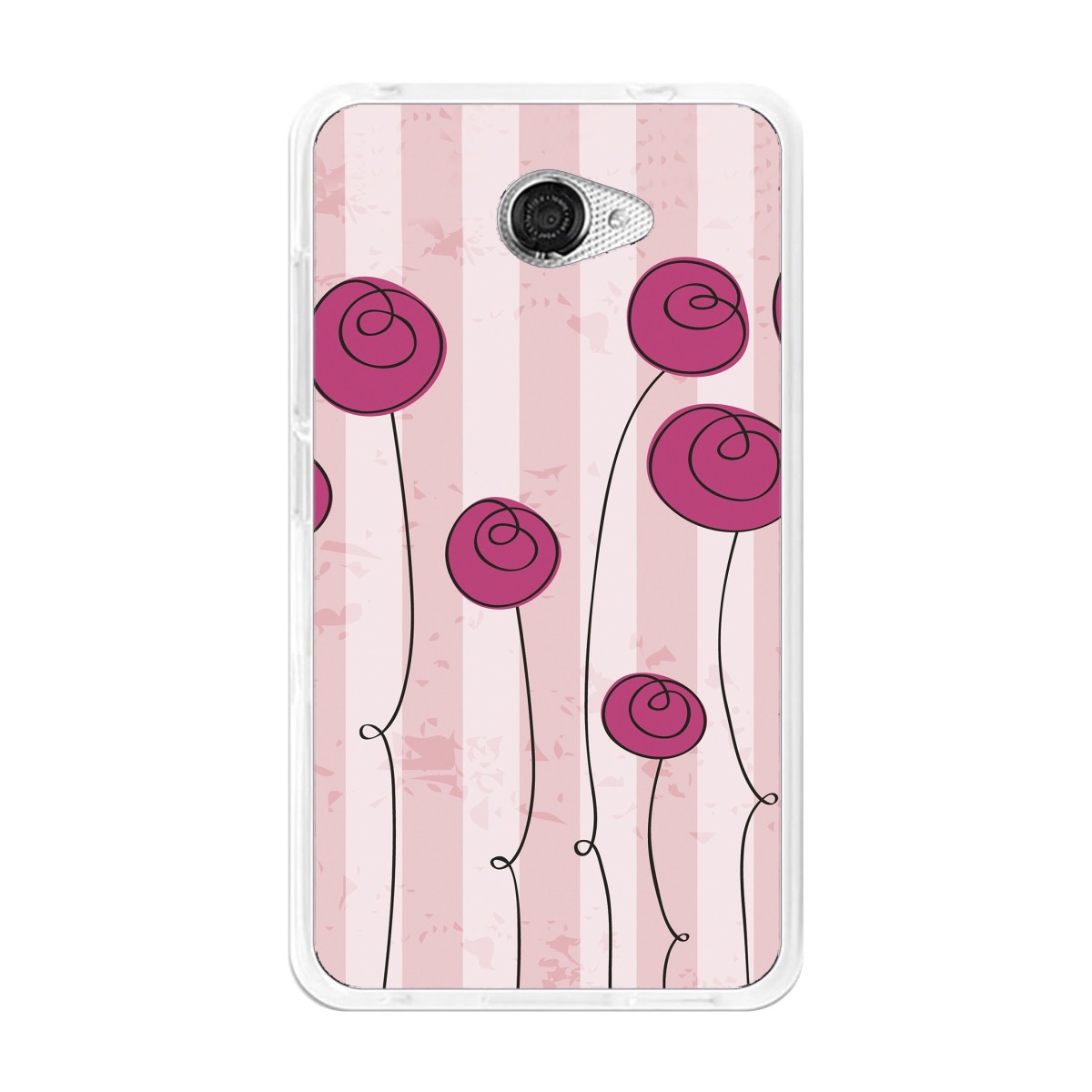 Funda Gel Tpu para Vodafone Smart Ultra 7 Diseño Flores Vintage Dibujos