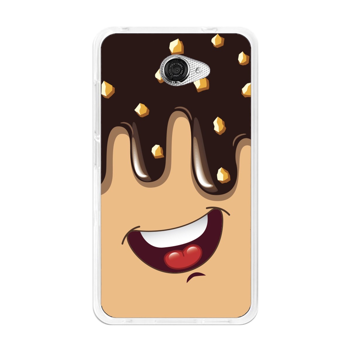 Funda Gel Tpu para Vodafone Smart Ultra 7 Diseño Helado Chocolate Dibujos