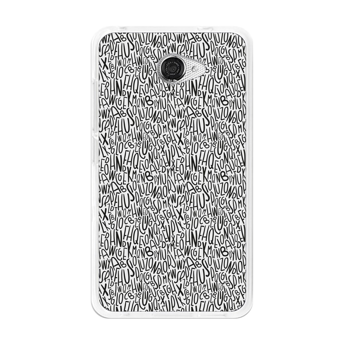 Funda Gel Tpu para Vodafone Smart Ultra 7 Diseño Letras Dibujos