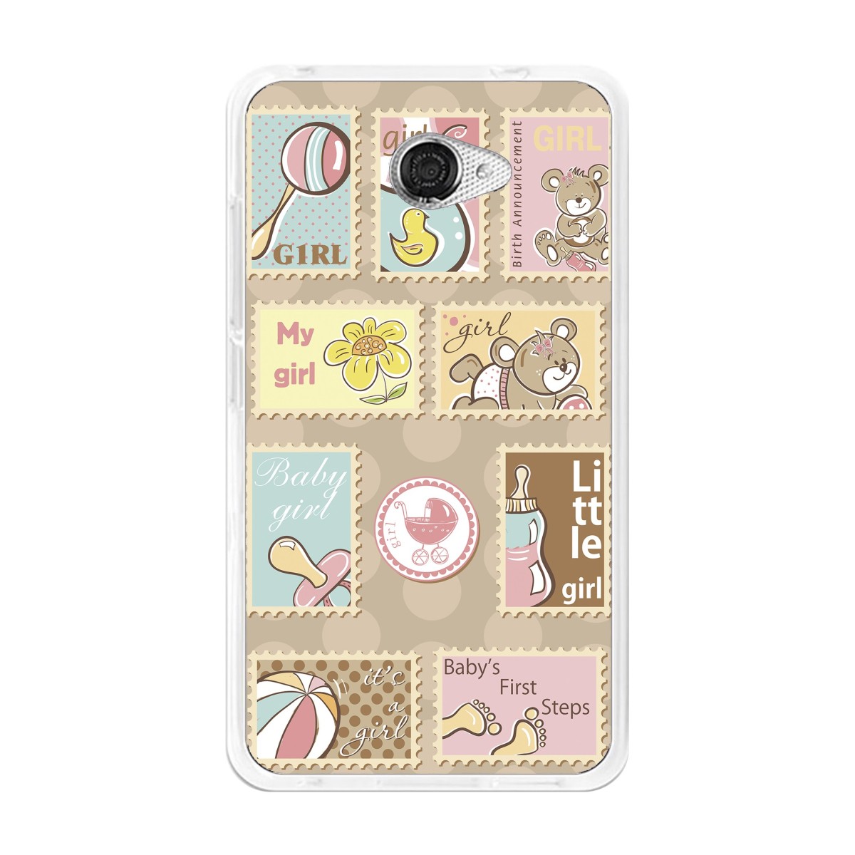 Funda Gel Tpu para Vodafone Smart Ultra 7 Diseño Sellos Dibujos