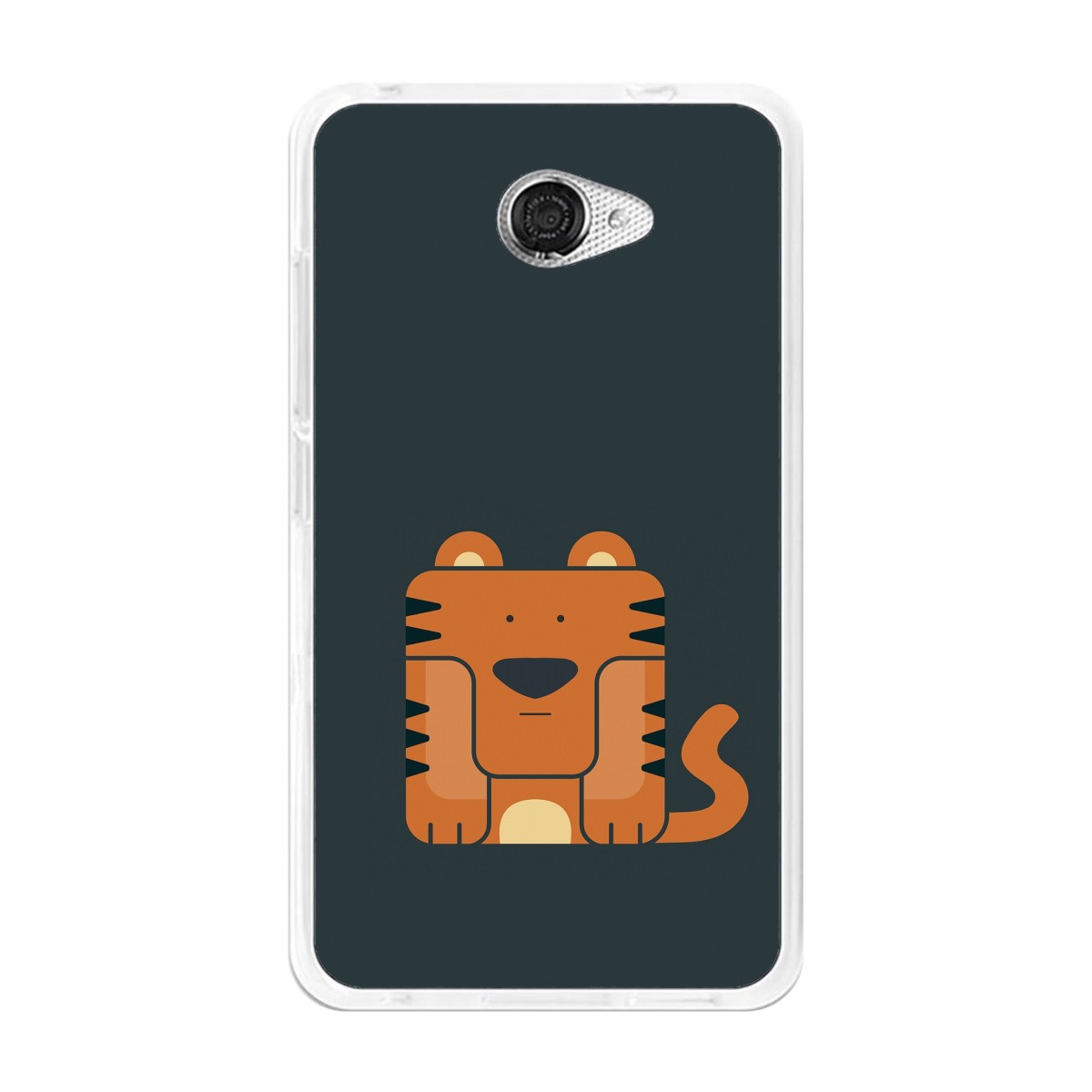 Funda Gel Tpu para Vodafone Smart Ultra 7 Diseño Tigre Dibujos
